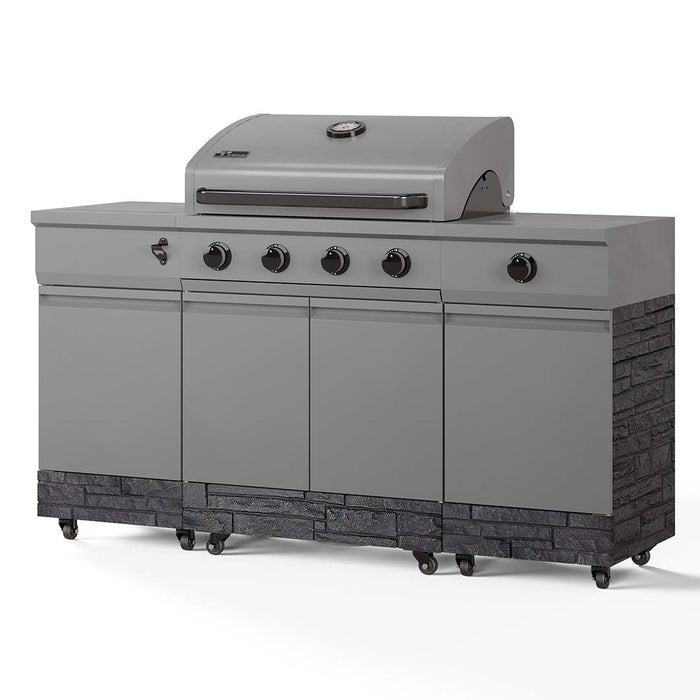 TYTUS Fresno Series Gunmetal Gray + Graphite Stacked Stone Island Grill TDT-021-0103