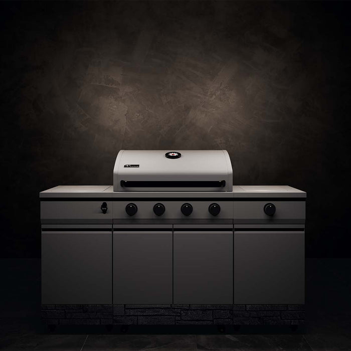 TYTUS Fresno Series Gunmetal Gray + Graphite Stacked Stone Island Grill TDT-021-0103