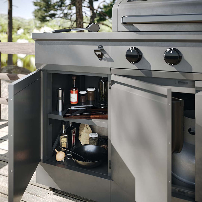 TYTUS Fresno Series Gunmetal Gray Island Grill - TDT-021-0101