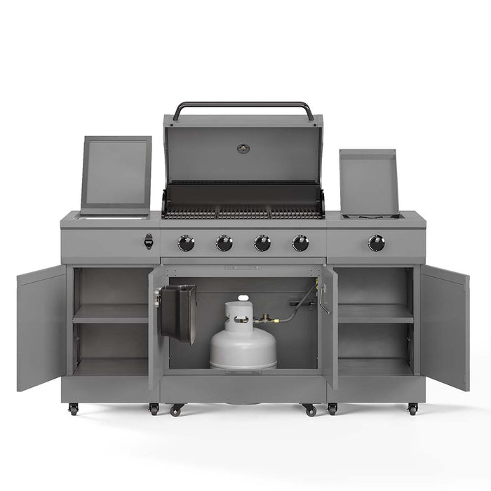 TYTUS Fresno Series Gunmetal Gray Island Grill - TDT-021-0101