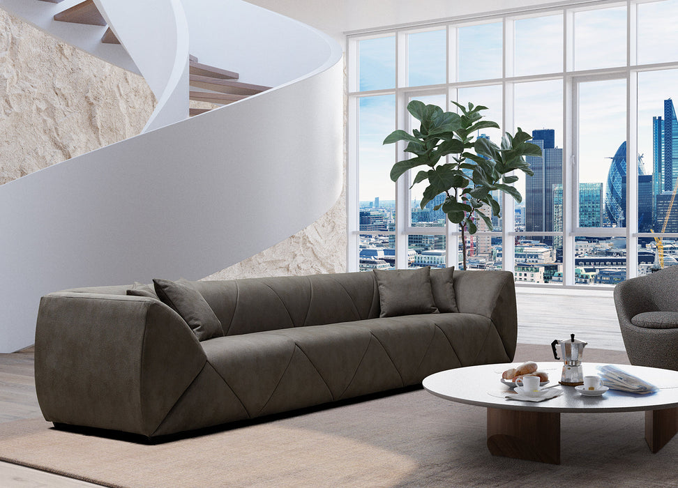 Whiteline Modern Living Quarry Sofa - SO1974L-DGRY