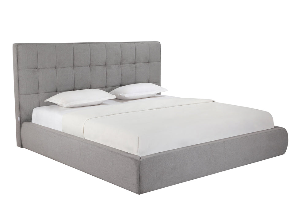 Whiteline Modern Living Dexter King Bed in Grey Color - BK2013F