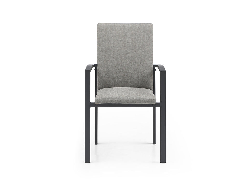 Whiteline Modern Living Doris Outdoor Dining Armchair DAC1836-GRY