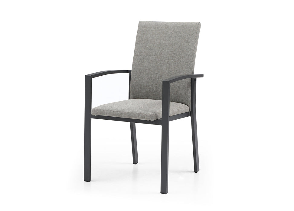 Whiteline Modern Living Doris Outdoor Dining Armchair DAC1836-GRY