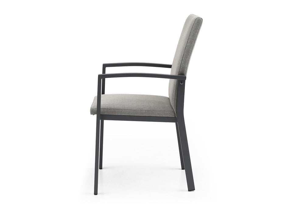 Whiteline Modern Living Doris Outdoor Dining Armchair DAC1836-GRY