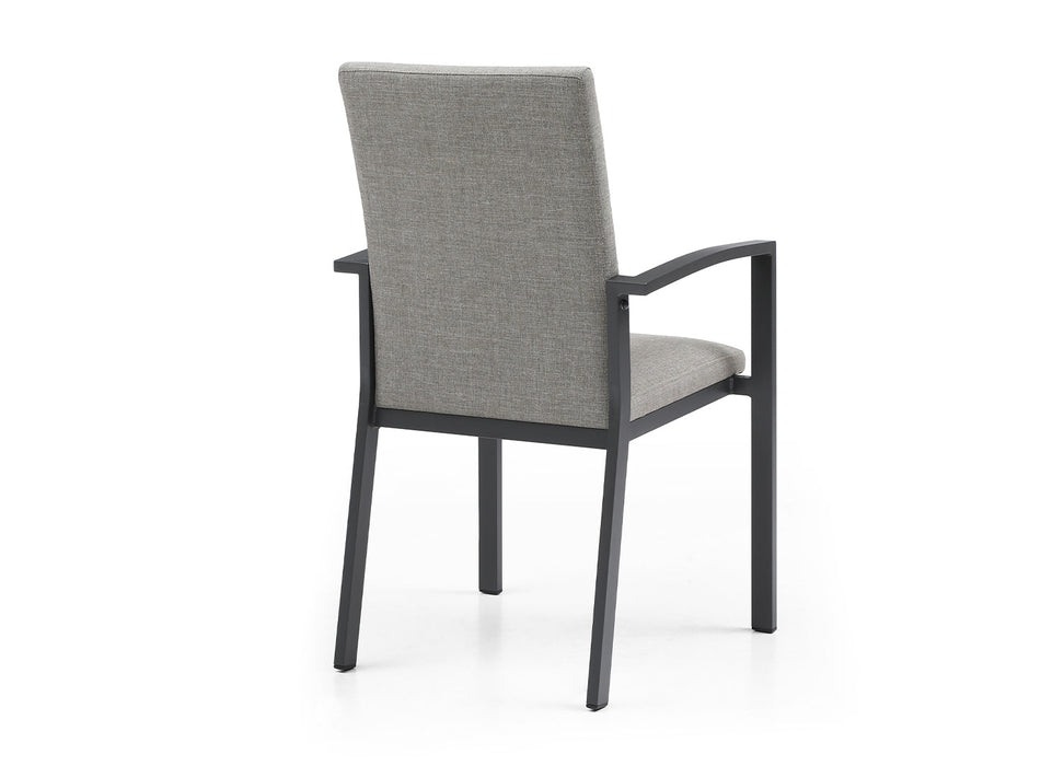 Whiteline Modern Living Doris Outdoor Dining Armchair DAC1836-GRY