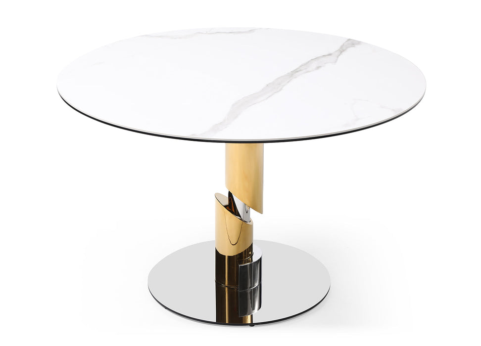 Whiteline Modern Living Gloria Round Dining Table - DT1935