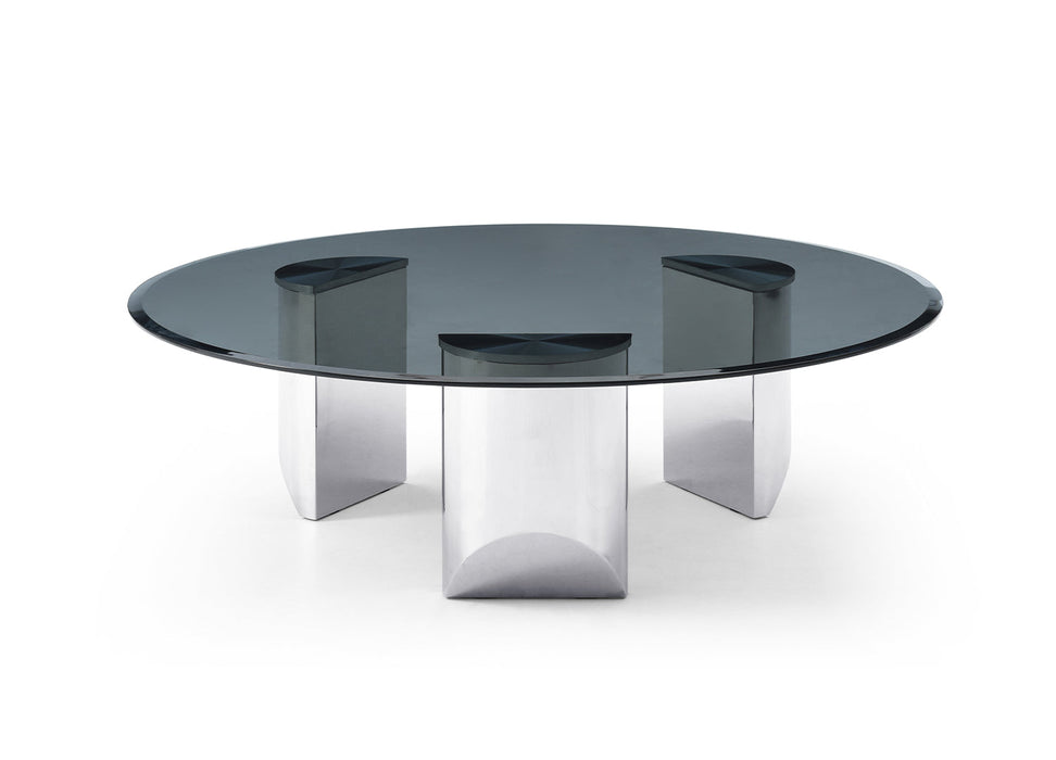 Whiteline Modern Living Naomi Coffee Table in Silver Color - CT1934