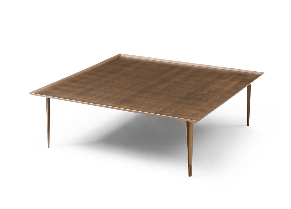 Whiteline Modern Living Nia Coffee Table in Brushed Bronze Color - CT1882