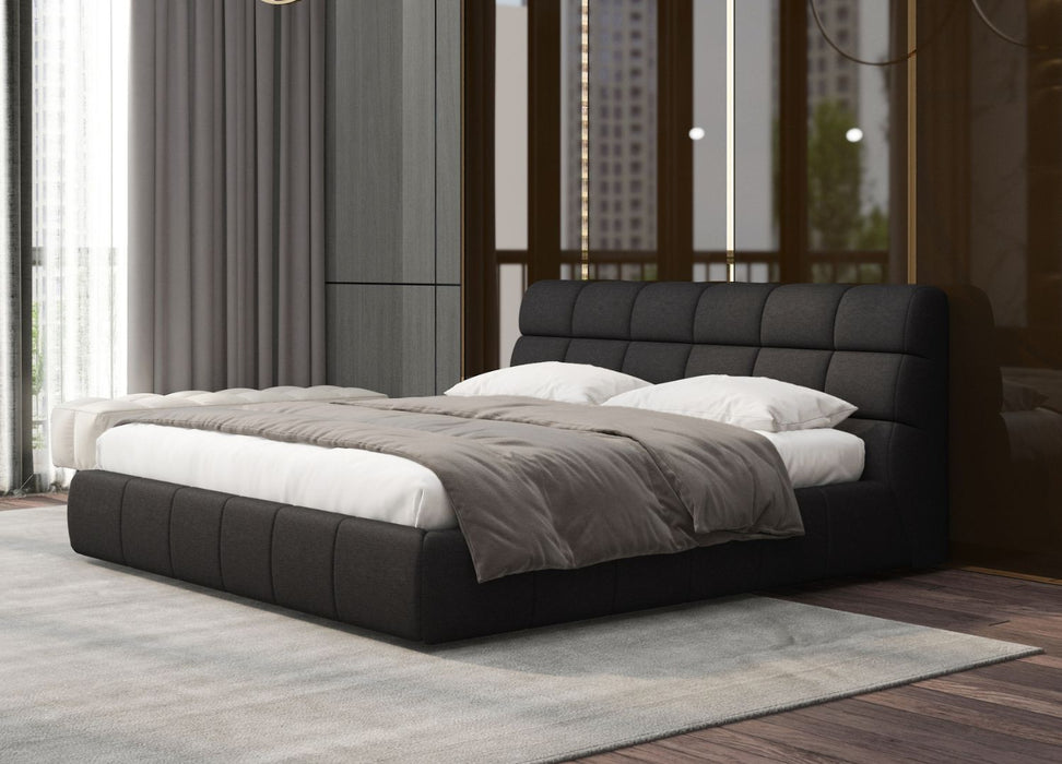 Whiteline Modern Living Owen King Bed Dark Grey - BK2010F