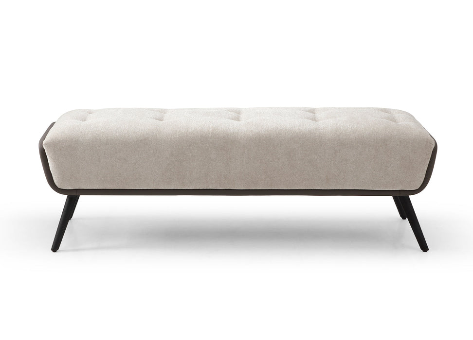 Whiteline Modern Living Teddy Bench in Beige Color - BN1846