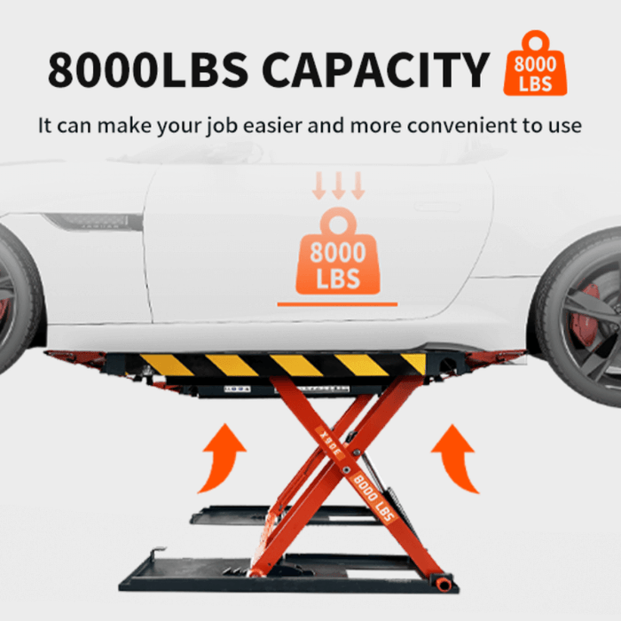 Katool X90E 8,000 lb Electric Mid-Rise Scissor Lift — Low-Ceiling Garage Lift