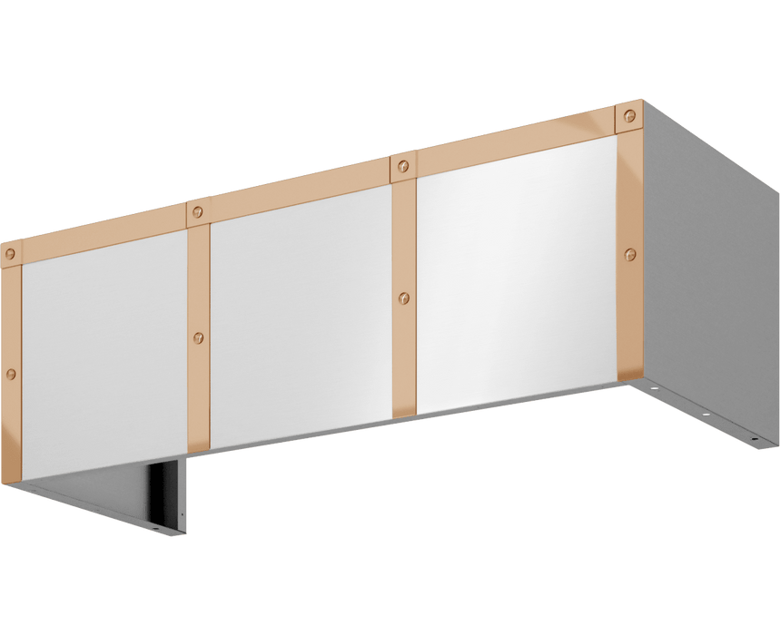 ZEPHYR Duct Cover Banding Kit, 48in x 12in, Polished Copper Finish (BKDC14812APC)