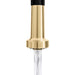 ZLINE Autograph Edition Apollo Pull Down Spring Single Handle Kitchen Faucet in Matte Black and Champagne Bronze (APL-KF-ZMBCB)