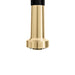 ZLINE Autograph Edition Apollo Pull Down Spring Single Handle Kitchen Faucet in Matte Black and Champagne Bronze (APL-KF-ZMBCB)