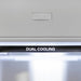 ZLINE Autograph Edition 30 in. 16.1 cu. ft. Built-In Bottom Freezer Refrigerator with Water Dispenser and Ice Maker in Satin Stainless Steel with Matte Black Accents (RBIVZ-SN-30-MB)