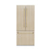 ZLINE Autograph Edition 36 in. 19.6 cu. ft. Panel Ready French Door Built-In Bottom Freezer Refrigerator with Water Dispenser and Ice Maker with Graphite Gray Interior and Polished Gold Accents (GRBIVZ-36-G)