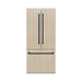 ZLINE Autograph Edition 36 in. 19.6 cu. ft. Panel Ready French Door Built-In Bottom Freezer Refrigerator with Water Dispenser and Ice Maker with Graphite Gray Interior and Matte Black Accents (GRBIVZ-36-MB)