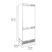 ZLINE Autograph Edition 30 in. 16.1 cu. ft. Panel Ready Built-In Bottom Freezer Refrigerator with Water Dispenser and Ice Maker with Matte Black Accents (RBIVZ-30-MB)
