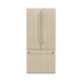 ZLINE Autograph Edition 36 in. 19.6 cu. ft. Panel Ready French Door Built-In Bottom Freezer Refrigerator with Water Dispenser and Ice Maker with Polished Gold Accents (RBIVZ-36-G)