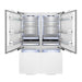 ZLINE Autograph Edition 60 in. 32.2 cu. ft. Panel Ready French Door Built-In Bottom Freezer Refrigerator with Water Dispenser and Ice Maker with Matte Black Accents (RBIVZ-60-MB)