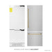 ZLINE Autograph Edition 30 in. 16.1 cu. ft. Built-In Bottom Freezer Refrigerator with Water Dispenser and Ice Maker in Satin Stainless Steel with Polished Gold Accents (RBIVZ-SN-30-G)