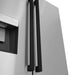 ZLINE Autograph Edition 36 in. 28.9 cu. ft. Standard-Depth French Door External Water Dispenser Refrigerator with Dual Ice Maker in Fingerprint-Resistant Stainless Steel and Matte Black Modern Handles (RSMZ-W-36-FMB)