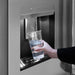 ZLINE Autograph Edition 36 in. 28.9 cu. ft. Standard-Depth French Door External Water Dispenser Refrigerator with Dual Ice Maker in Fingerprint-Resistant Stainless Steel and Polished Gold Helix Handles (RSMZ-W-36-KG)