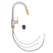 ZLINE Autograph Edition Gemini Pull Down Single Handle Kitchen Faucet in Brushed Nickel and Champagne Bronze (GEM-KF-ZBNCB)