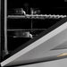 ZLINE Autograph Edition 30 in. 4.0 cu. ft. Legacy Dual Fuel Range with 4 Burner Gas Cooktop and Electric Convection Oven in Satin Stainless Steel and Polished Gold Accents (RASZ-SN-30-G)