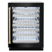 ZLINE Autograph Edition 24 in. Touchstone Dual Zone 44 Bottle Wine Cooler with Black Stainless Steel Glass Door and Polished Gold Handle (RWDOZ-BS-24-G)