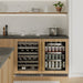 ZLINE Autograph Edition 24 in. Touchstone Dual Zone 44 Bottle Wine Cooler with Panel Ready Glass Door and Champagne Bronze Handle (RWDPOZ-24-CB)