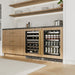 ZLINE Autograph Edition 24 in. Touchstone Dual Zone 44 Bottle Wine Cooler with Panel Ready Glass Door and Polished Gold Handle (RWDPOZ-24-G)