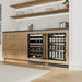 ZLINE Autograph Edition 24 in. Touchstone Dual Zone 44 Bottle Wine Cooler with Panel Ready Glass Door and Matte Black Handle (RWDPOZ-24-MB)