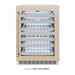 ZLINE Autograph Edition 24 in. Touchstone Dual Zone 44 Bottle Wine Cooler with Panel Ready Glass Door and Champagne Bronze Handle (RWDPOZ-24-CB)
