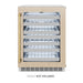 ZLINE Autograph Edition 24 in. Touchstone Dual Zone 44 Bottle Wine Cooler with Panel Ready Glass Door and Polished Gold Handle (RWDPOZ-24-G)