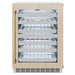 ZLINE Autograph Edition 24 in. Touchstone Dual Zone 44 Bottle Wine Cooler with Panel Ready Glass Door and Polished Gold Handle (RWDPOZ-24-G)