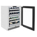 ZLINE Autograph Edition 24 in. Touchstone Dual Zone 44 Bottle Wine Cooler with Panel Ready Glass Door and Polished Gold Handle (RWDPOZ-24-G)