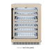 ZLINE Autograph Edition 24 in. Touchstone Dual Zone 44 Bottle Wine Cooler with Panel Ready Glass Door and Matte Black Handle (RWDPOZ-24-MB)