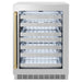 ZLINE Autograph Edition 24 in. Touchstone Dual Zone 44 Bottle Wine Cooler with Stainless Steel Glass Door and Champagne Bronze Handle (RWDOZ-GS-24-CB)