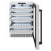 ZLINE Autograph Edition 24 in. Touchstone Dual Zone 44 Bottle Wine Cooler with Stainless Steel Glass Door and Matte Black Handle (RWDOZ-GS-24-MB)