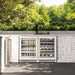 ZLINE Autograph Edition 24 in. Touchstone Dual Zone 44 Bottle Wine Cooler with White Matte Glass Door and Champagne Bronze Handle (RWDOZ-WM-24-CB)