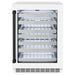 ZLINE Autograph Edition 24 in. Touchstone Dual Zone 44 Bottle Wine Cooler with White Matte Glass Door and Matte Black Handle (RWDOZ-WM-24-MB)