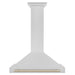 ZLINE Autograph Edition 36 in. Convertible Satin Stainless Steel Wall Mount Range Hood with Accent Handle (KB4SNZ-36)