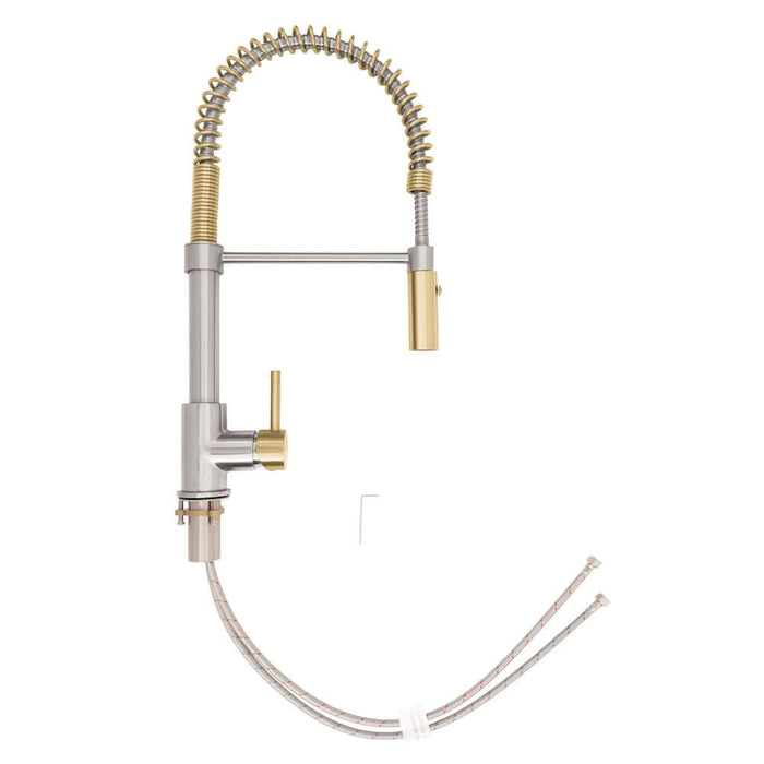 ZLINE Autograph Edition Sierra Pull Down Spring Single Handle Kitchen Faucet with Color Options (SRA-KF-Z)