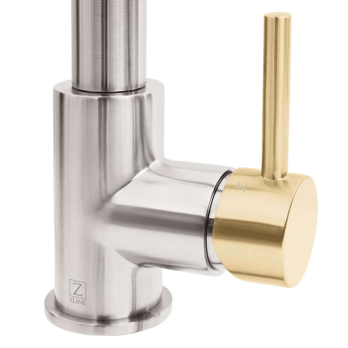 ZLINE Autograph Edition Sierra Pull Down Spring Single Handle Kitchen Faucet with Color Options (SRA-KF-Z)