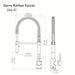 ZLINE Autograph Edition Sierra Pull Down Spring Single Handle Kitchen Faucet with Color Options (SRA-KF-Z)