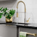 ZLINE Autograph Edition Sierra Pull Down Spring Single Handle Kitchen Faucet with Color Options (SRA-KF-Z)