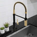 ZLINE Autograph Edition Sierra Pull Down Spring Single Handle Kitchen Faucet with Color Options (SRA-KF-Z)