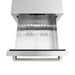 ZLINE Autograph Edition 24 in. Touchstone 168 Can Outdoor-Rated Dual Refrigerator Drawer with Stainless Steel Doors and Polished Nickel Helix Handles (RDSOZ-ST-24-KPN)